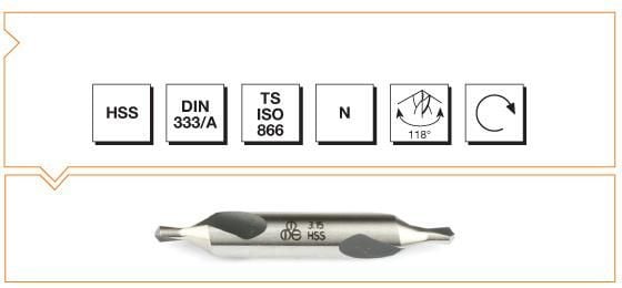 Makina Takım B00010011000 HSS DIN 333/A R Punta Matkabı 10 mm