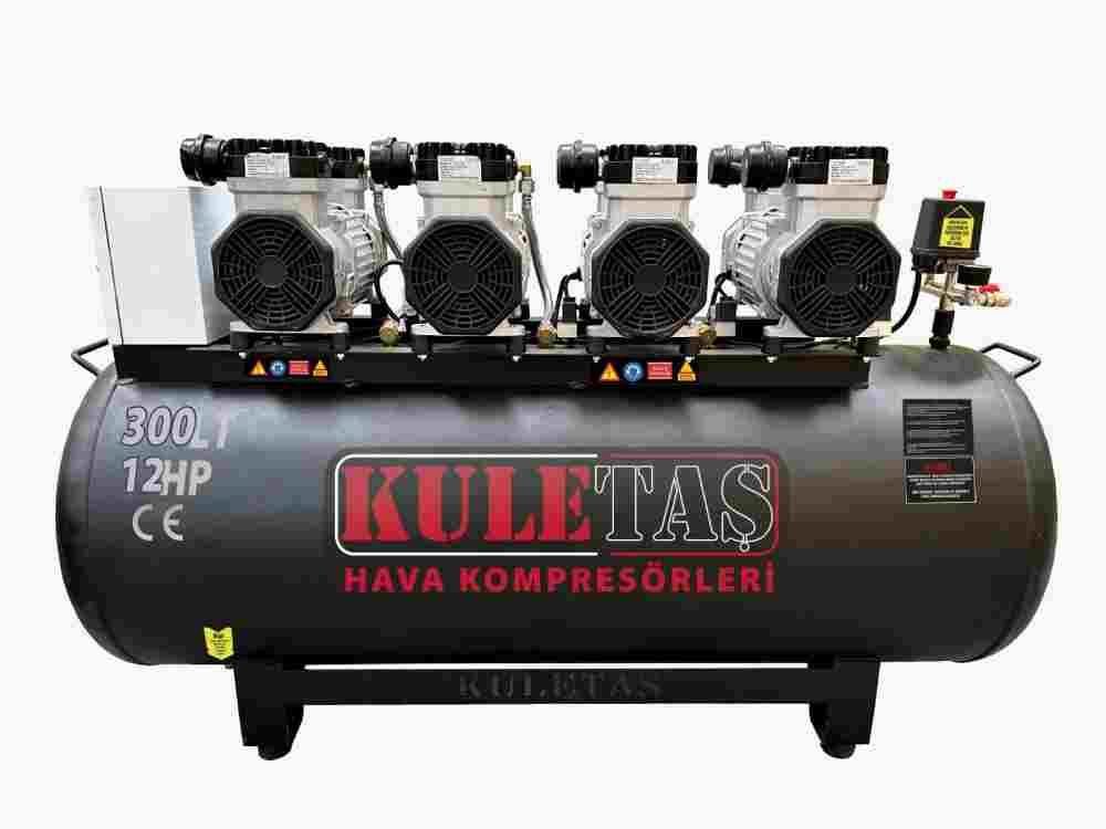 Kuletaş 8 bar 12 HP 300 LT Yağsız ve Sessiz Kompresör