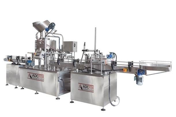 ADK 302 Rotary Monoblok Dolum Kapaklama ve Etiketleme Makinası