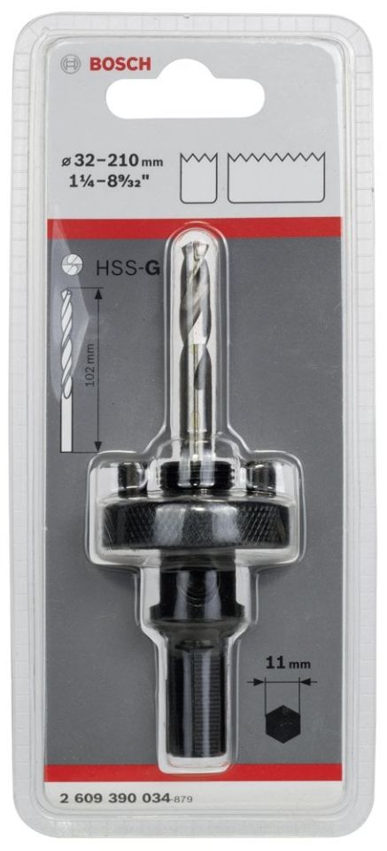 Bosch 11 mm Altıgen Şaftlı 32-210 mm Pançlar için Adaptör