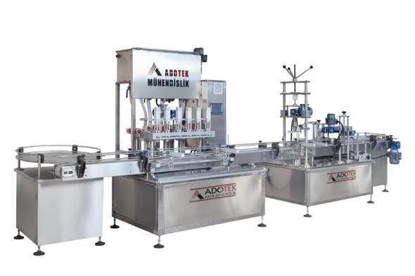 ADK 346 ECO Reçel Bal Dolum Kapak Etiketleme Makinası