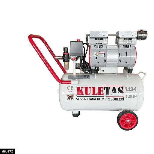 Kuletaş 8 bar 1 HP 24 LT  Yağsız ve Sessiz Kompresör