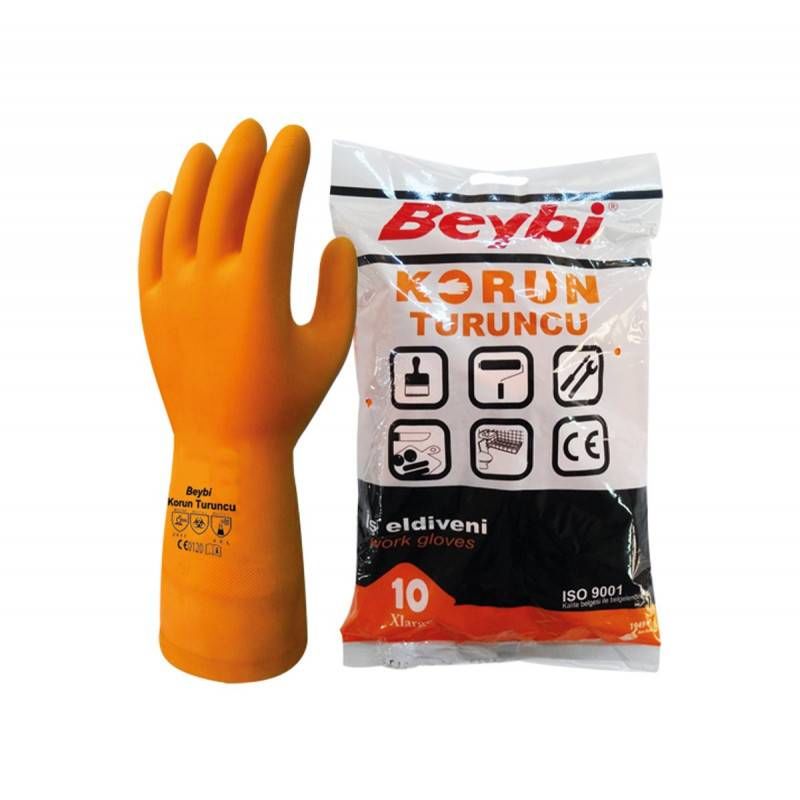 BEYBİ KORUN  N:9 TURUNCU ELDİVEN  10 LU