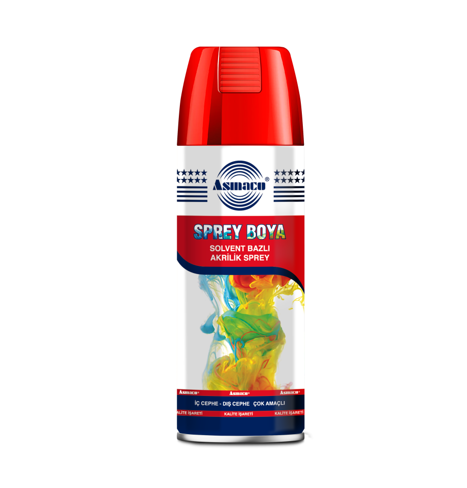 ASMACO AKRİLİK SPREY BOYA KIRMIZI 3002 400ML 6 ADET