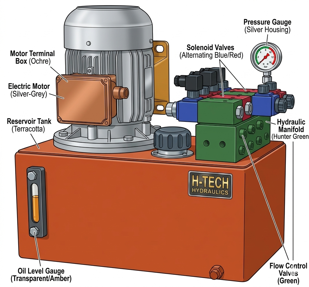 Demir ve Çelik Doğrultma Sistemleri Hidrolik Güç Ünitesi