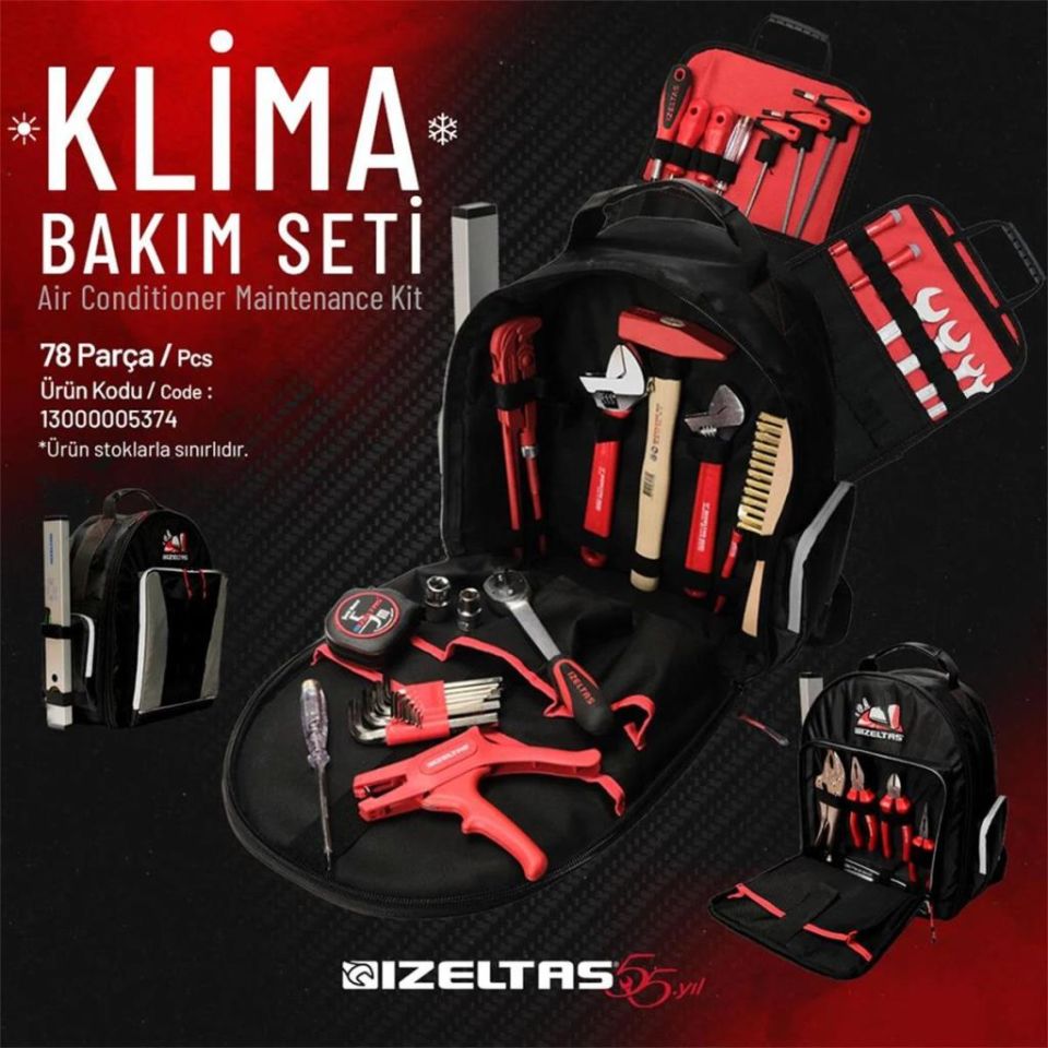 İzeltaş 13000005374 Klima Bakım Seti 78 Parça