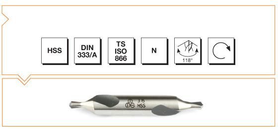 Makina Takım B00010010400 HSS DIN 333/A R Punta Matkabı 4 mm