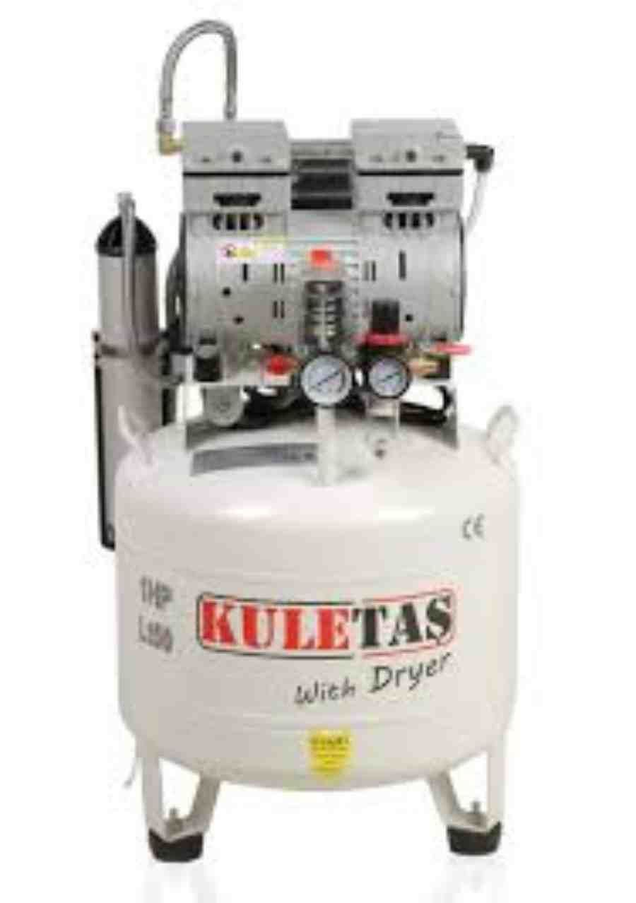 Kuletaş 8 bar 1 HP 50 LT  Yağsız ve Sessiz Kompresör Kurutuculu