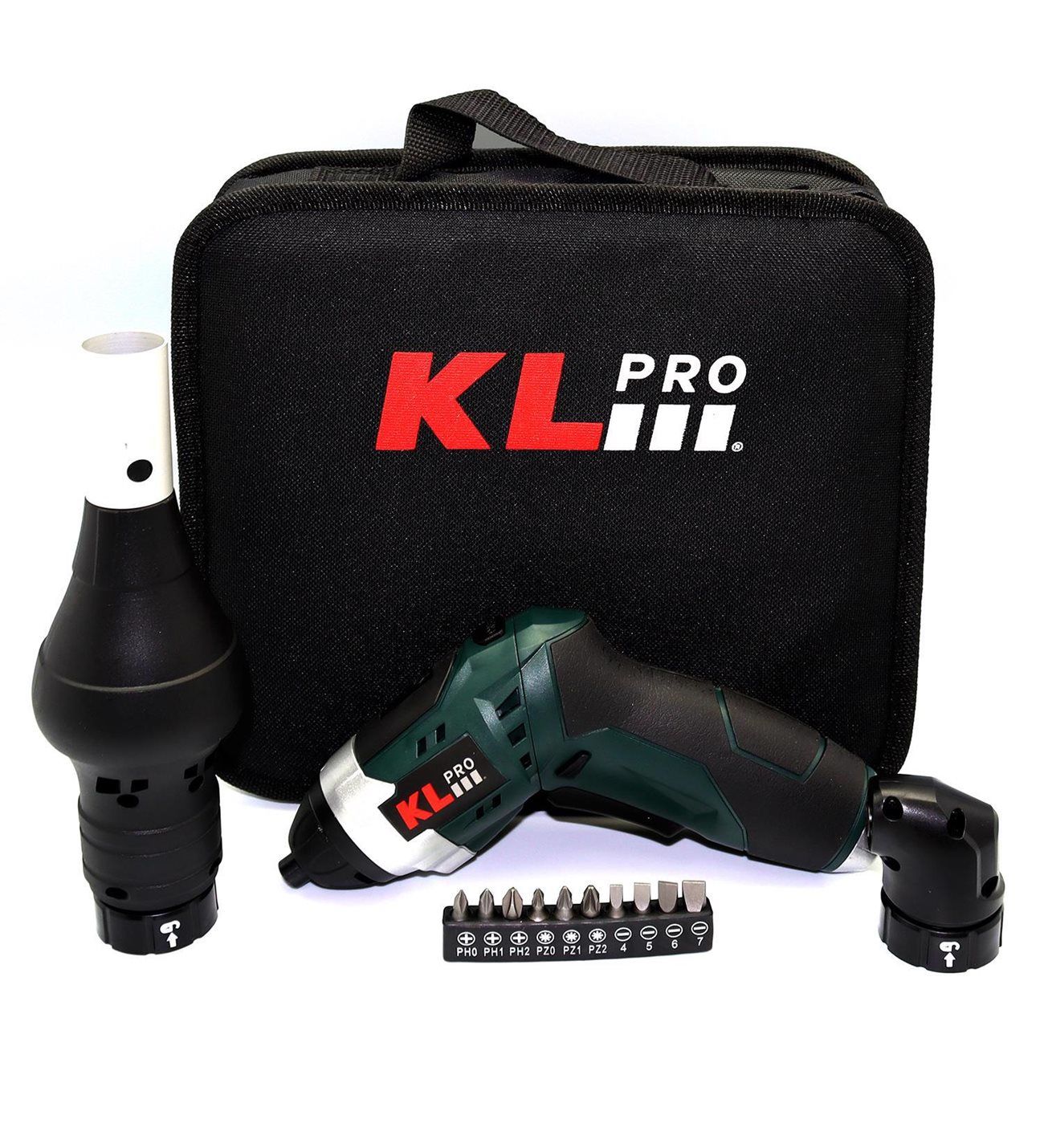 KL PRO KLNM3413 3.6Volt /1,3Ah Li-ion Şarjlı Tornavida + Köşe Adaptörü + Barbekü