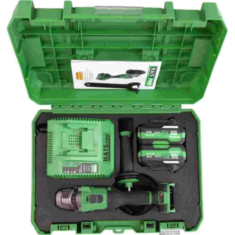 HAIS PRO JM-125A 21V DC 4.0AH Çift Akülü 6 Kademeli Taşlama Makinesi