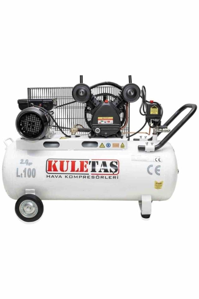Kuletaş 2 Hp 100 lt 8 Bar Basınçlı Pistonlu Hava Kompresörü
