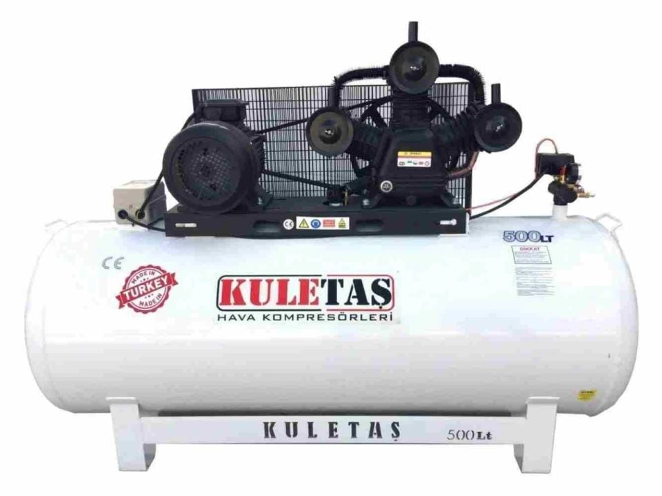 Kuletaş 10 Hp 500 lt 8 Bar Yağlı  Basınçlı Pistonlu Hava Kompresörü