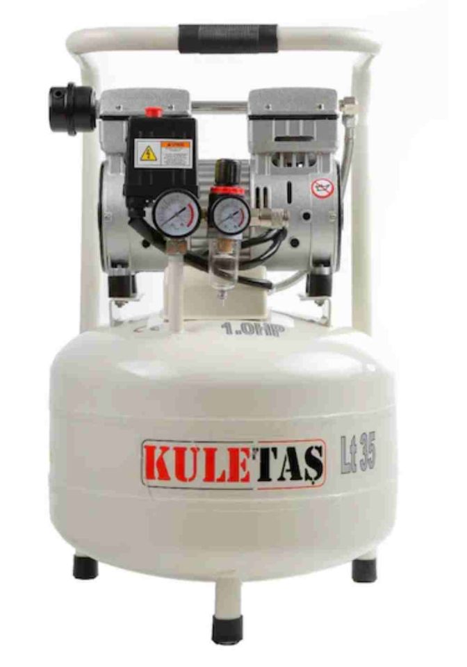 Kuletaş 8 bar 1 HP 35 LT  Yağsız ve Sessiz Kompresör