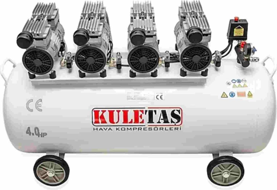 Kuletaş 8 bar 4 HP 200 LT  Yağsız ve Sessiz Kompresör